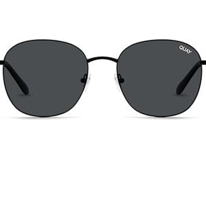 Quay Jezabell 57mm black round sunglasses
